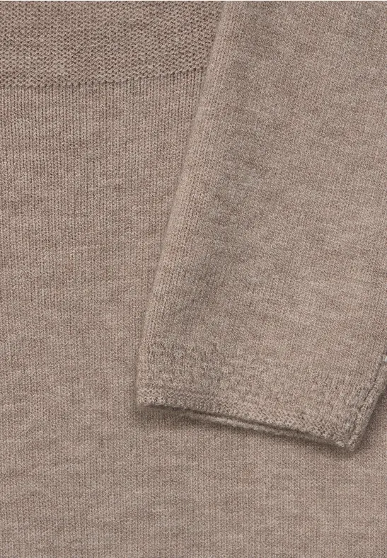 Pullover in Melange Optik bleached sand melange