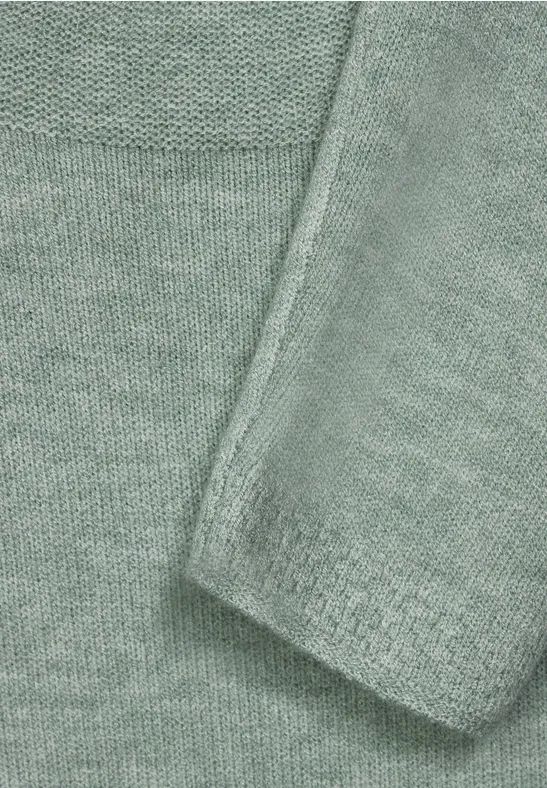 Pullover in Melange Optik wave green melange