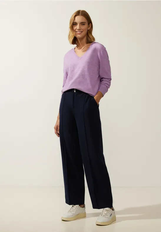 Feinstrickpullover pure lilac melange