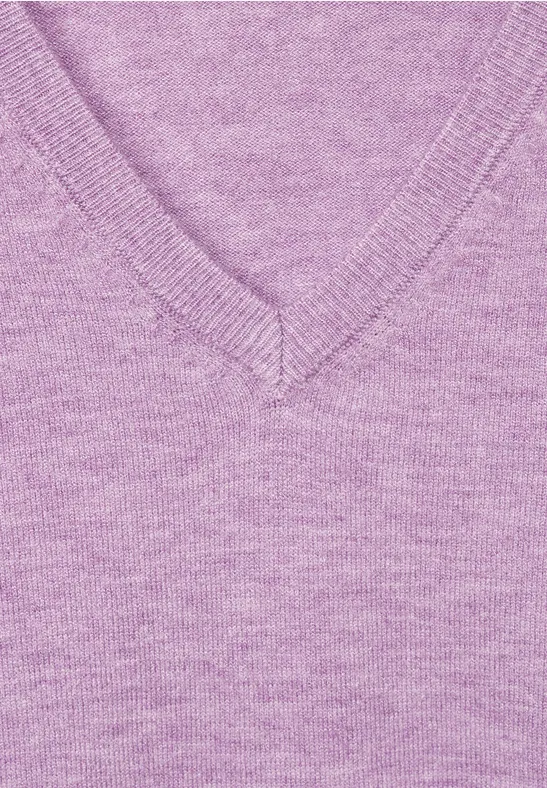 Feinstrickpullover pure lilac melange