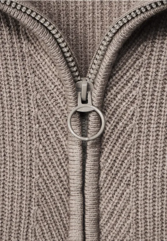 Troyer Pullunder mit Zipper whisper mocca melange