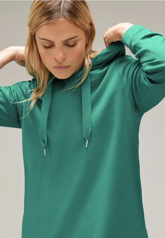 Kapuzen Sweatshirt lagoon green