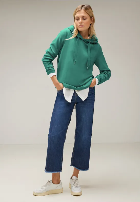 Kapuzen Sweatshirt lagoon green