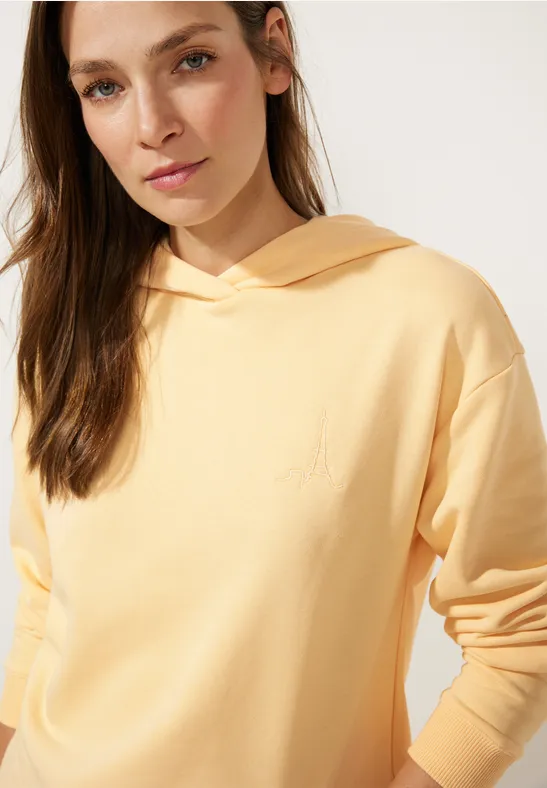 Hoodie Sweatshirt pastel yellow