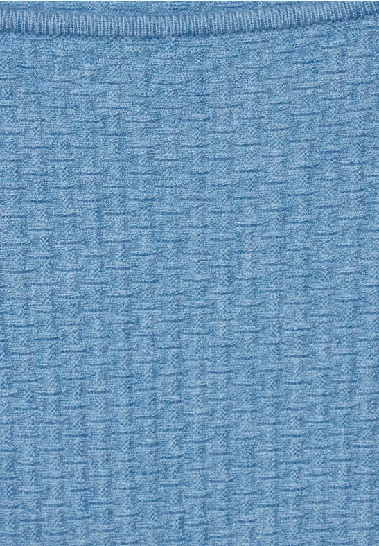 Struktur Strickpullover gentle blue melange