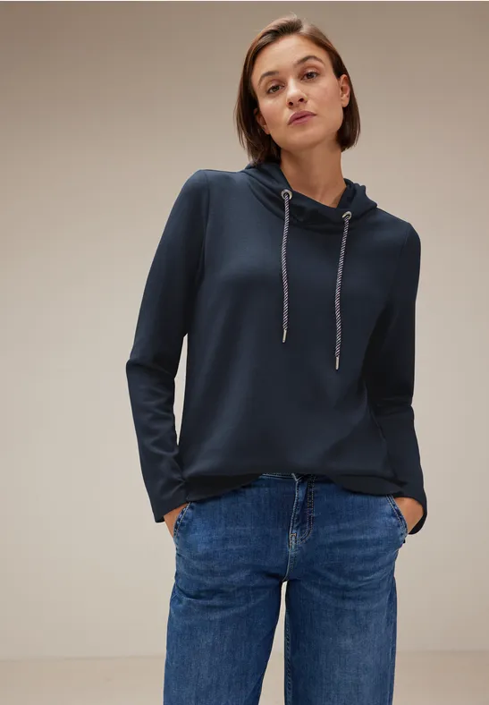 Softes Kapuzen Sweatshirt deep blue
