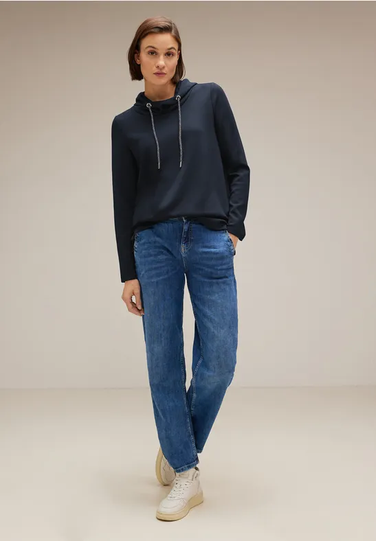 Softes Kapuzen Sweatshirt deep blue
