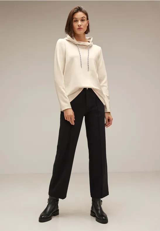 Softes Kapuzen Sweatshirt lucid white