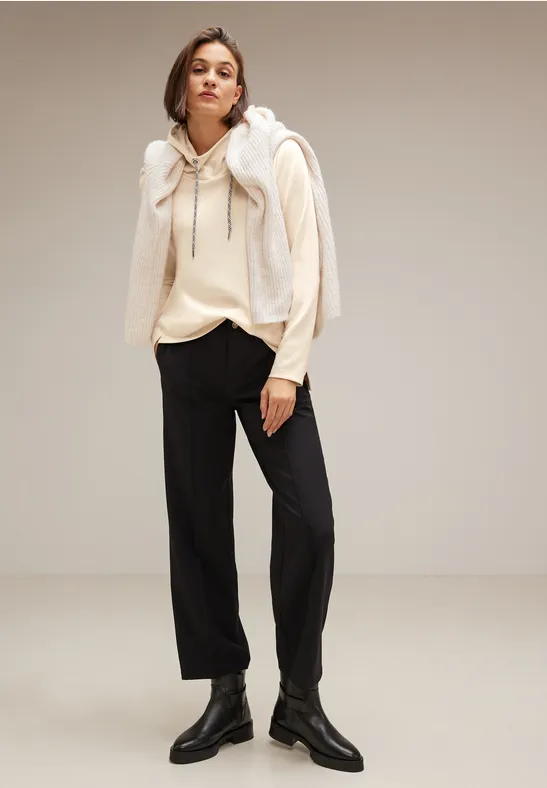 Softes Kapuzen Sweatshirt lucid white