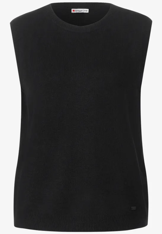 Rundhals Pullunder Black