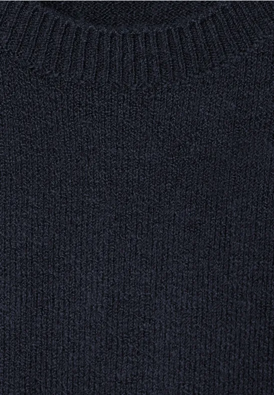 Rundhals Pullunder deep blue