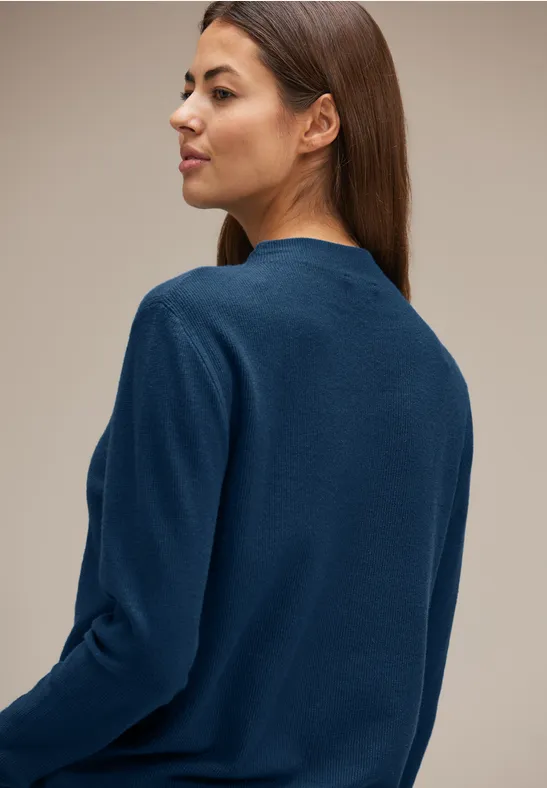 Basic Struktur Pullover atlantic blue