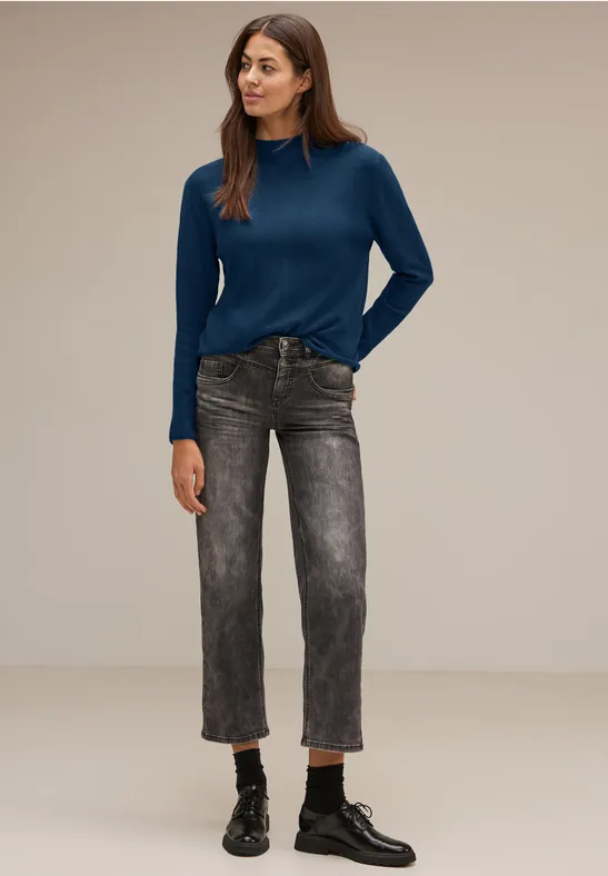 Basic Struktur Pullover atlantic blue