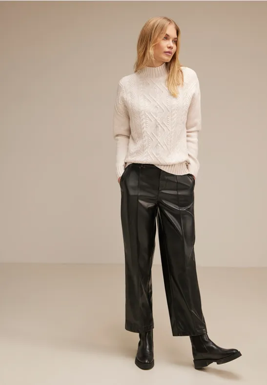 Cooler Strickpullover whisper cream melange