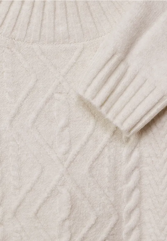 Cooler Strickpullover whisper cream melange