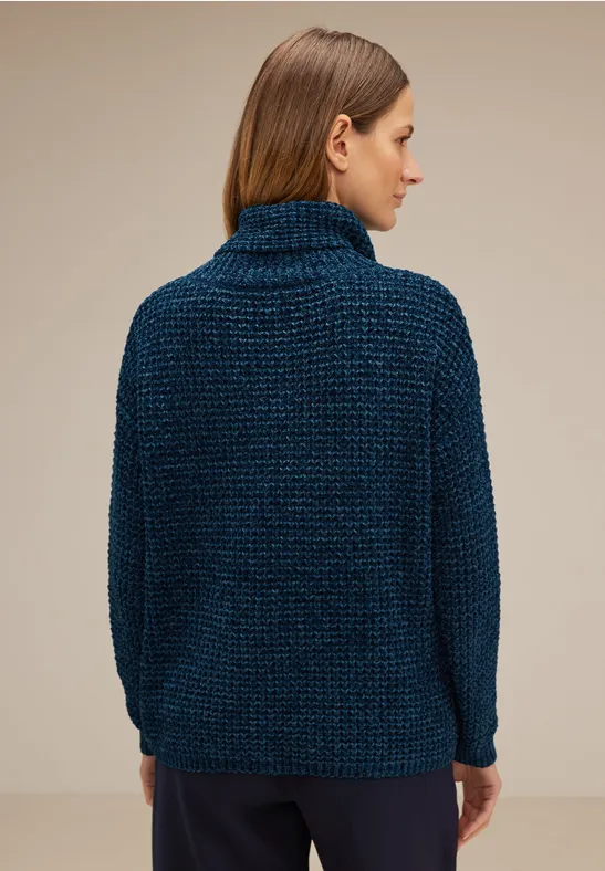 Chenille Pullover atlantic blue