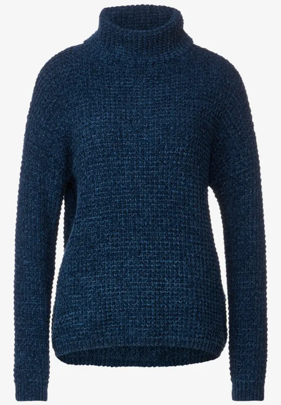 Chenille Pullover atlantic blue