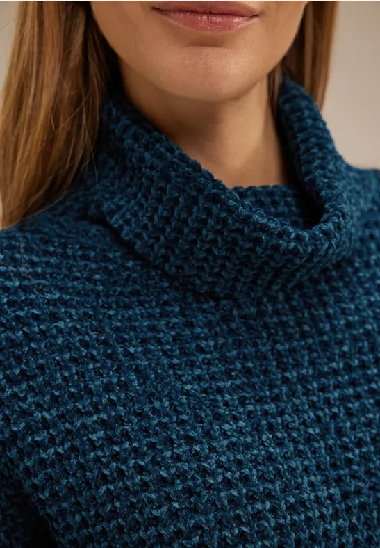 Chenille Pullover atlantic blue