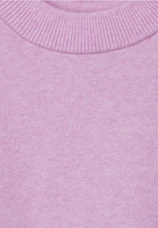 Pullover mit Knopfdessin soft rose melange
