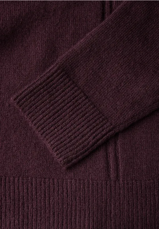 Sweat à col roulé enigma red