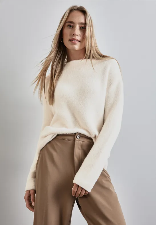 Federgarn Pullover lucid white