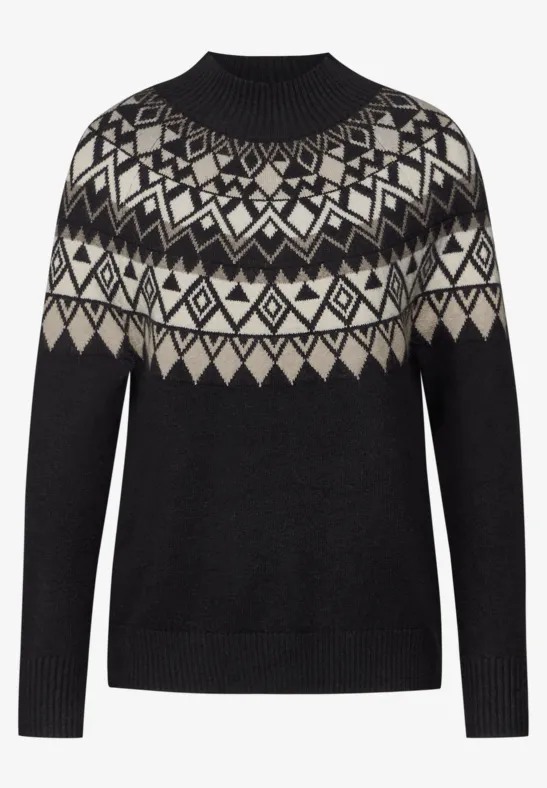 Trui in Noorse stijl Black