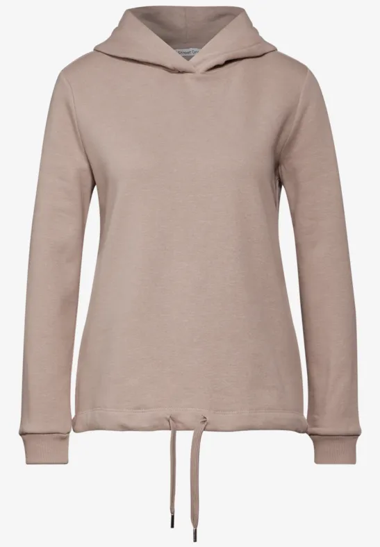 Sweat à capuche light mocha beige