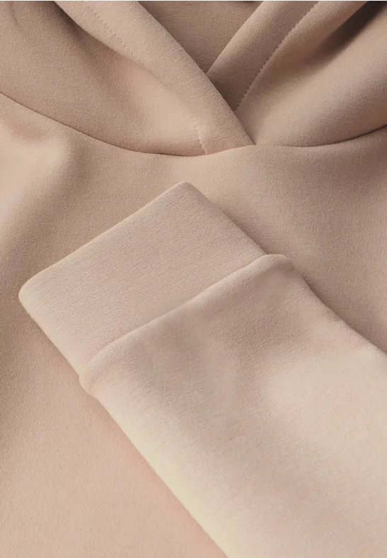 Cupro Sweat Hoodie bisquit brown