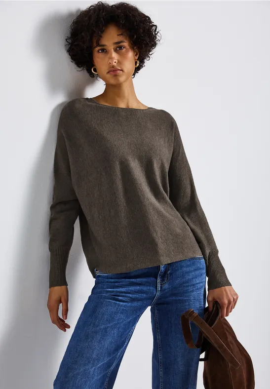 Dolman Pullover nomad brown mel.