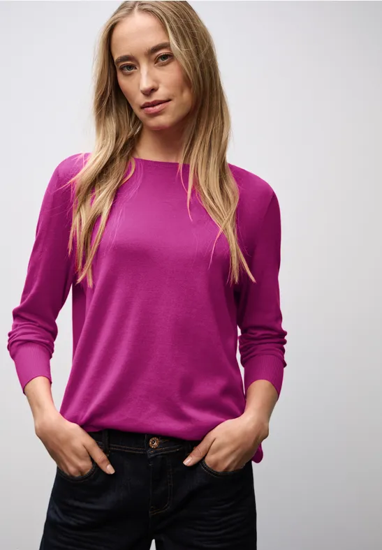 Pull basique rush pink