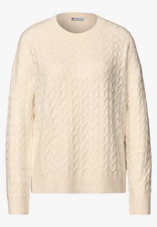 Kuscheliger Strukturpullover soft beige