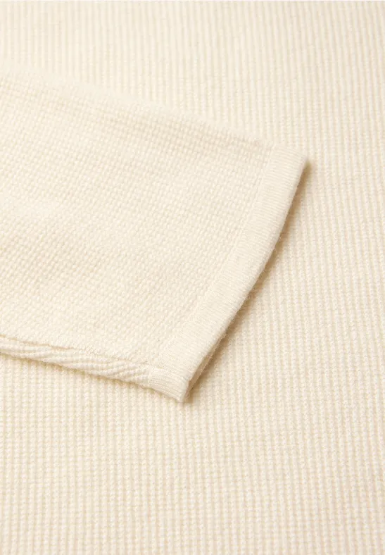 Trui met structuur soft beige