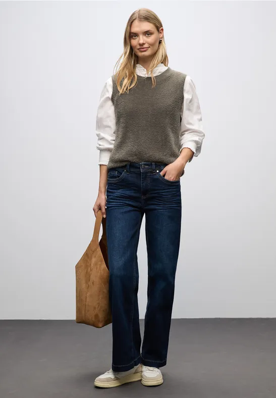 Mouwloze trui nomad brown