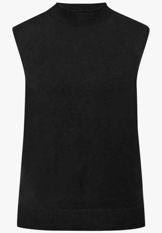 Mouwloze trui Black