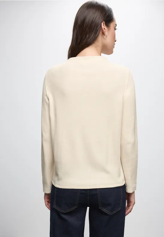 Pull structuré soft beige