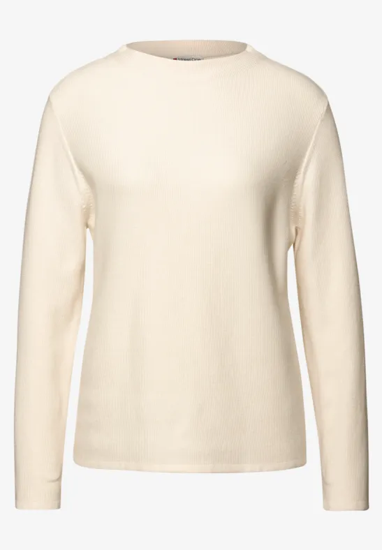 Pull structuré soft beige