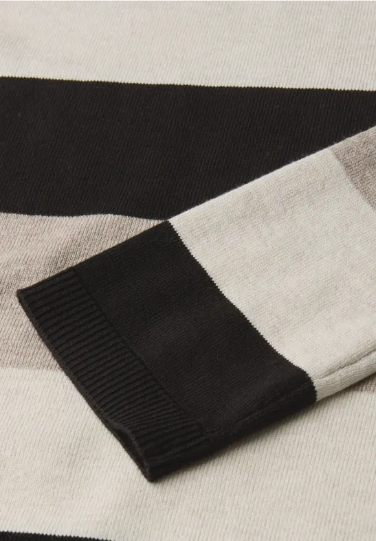 Trui met strepen Black