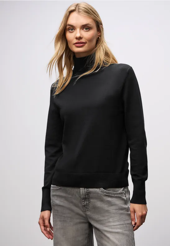 Trui met col Black