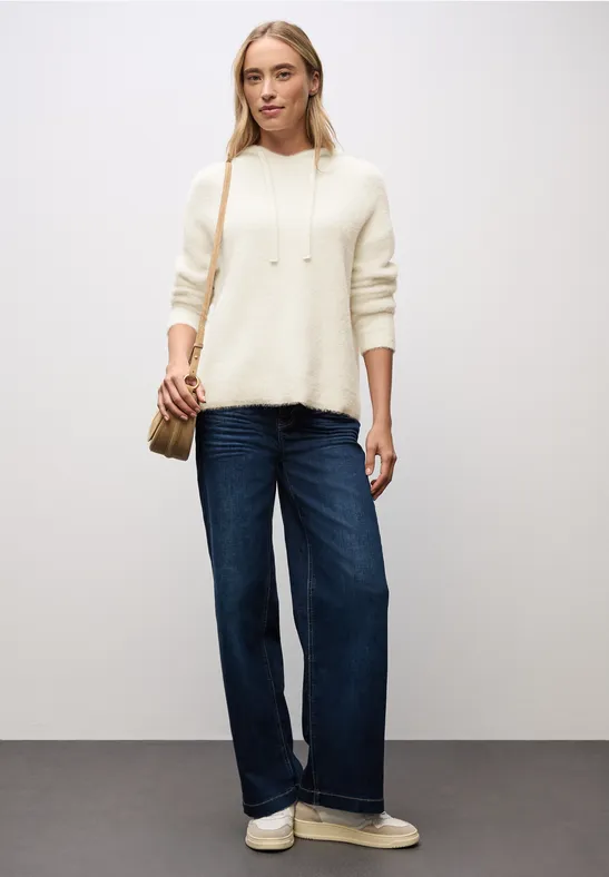 Gezellige hoodie soft beige