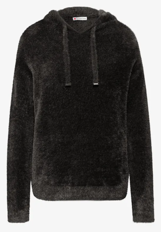 Gezellige hoodie darkest brown