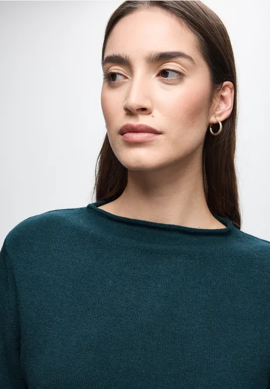 Basic Pullover tide blue