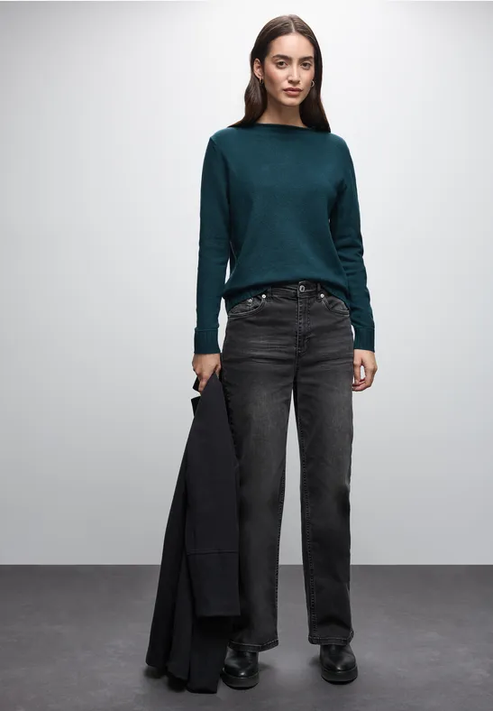 Basic Pullover tide blue