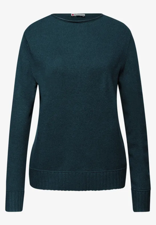 Basic Pullover tide blue
