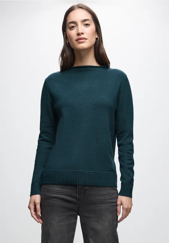 Basic Pullover tide blue