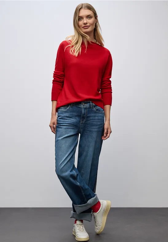 Pull basique racing red