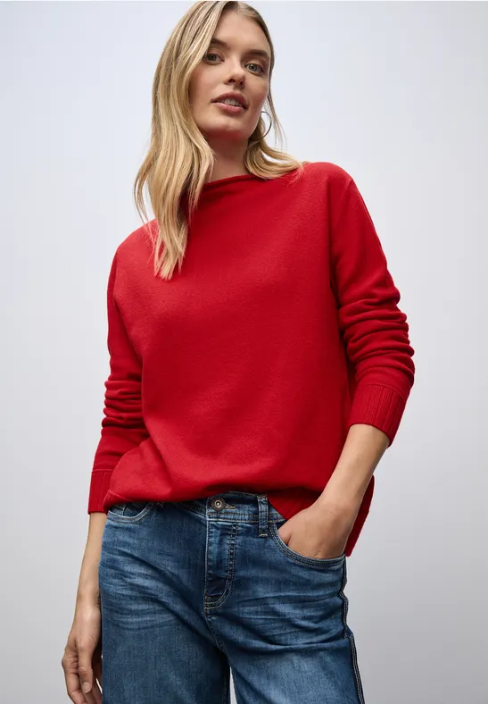 Pull basique racing red