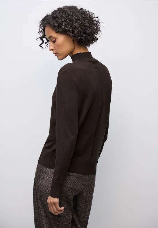 Pull avec turtleneck deep roast brown
