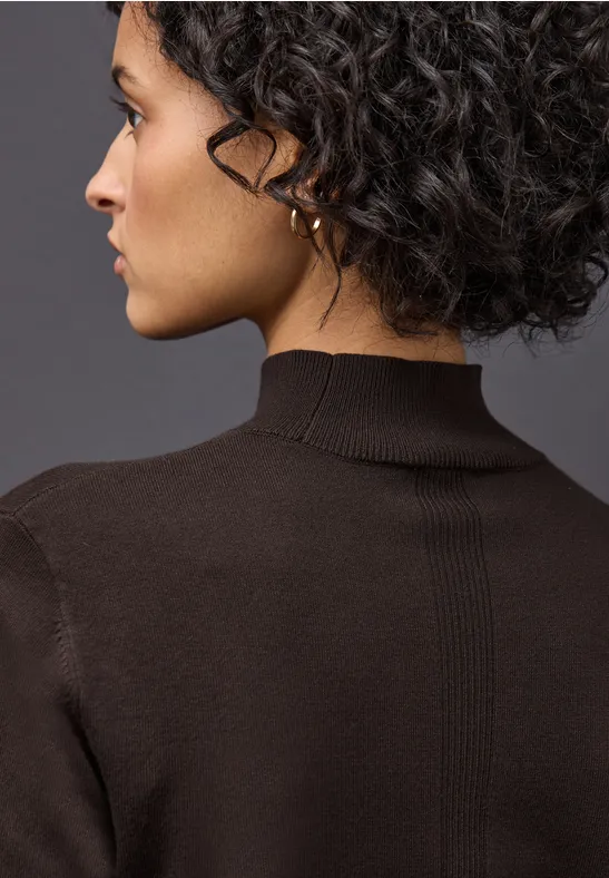 Pull avec turtleneck deep roast brown