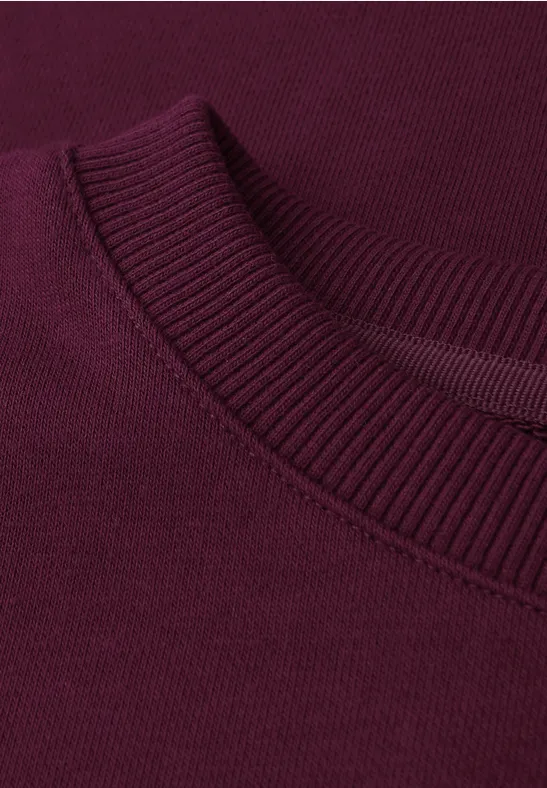 Sweater met ronde hals noble red