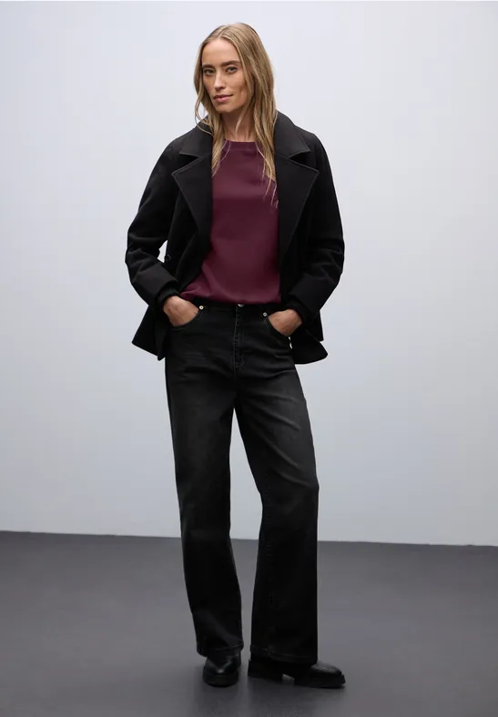 Sweater met ronde hals noble red